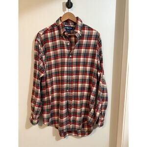 Polo Ralph Lauren Classic Fit Button Down Flannel Shirt, Size M